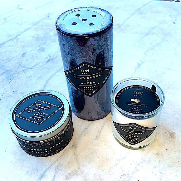DW HOME CANDLE WOOD SMOKE & AMBER SET SCENTED - Picture 2 of 10